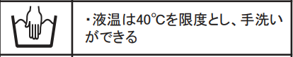 手洗い推奨の洗濯ラベル